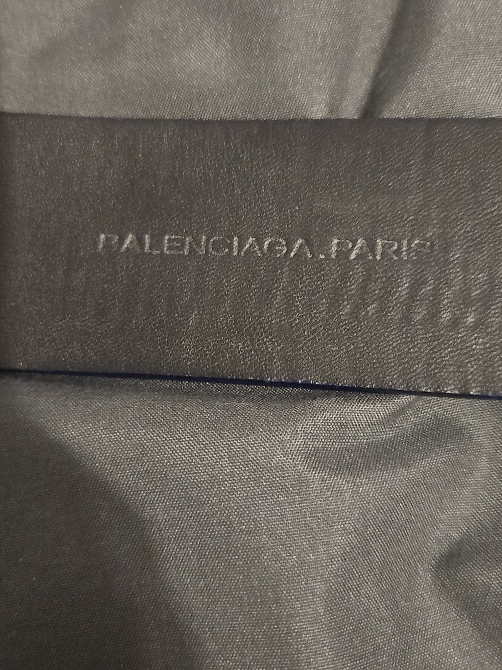 RARE Authentic Men's Balenciaga Blue and Red Stripe Leather Belt Made In Paris - Picture 5 of 5